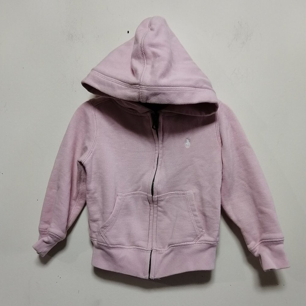 BNWT Polo by Ralph Lauren Kids Hoodie Jacket Pink Size 3/3T